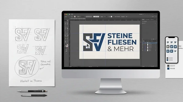 Minimalistisches High End Logo Design durch die Agentur infinite