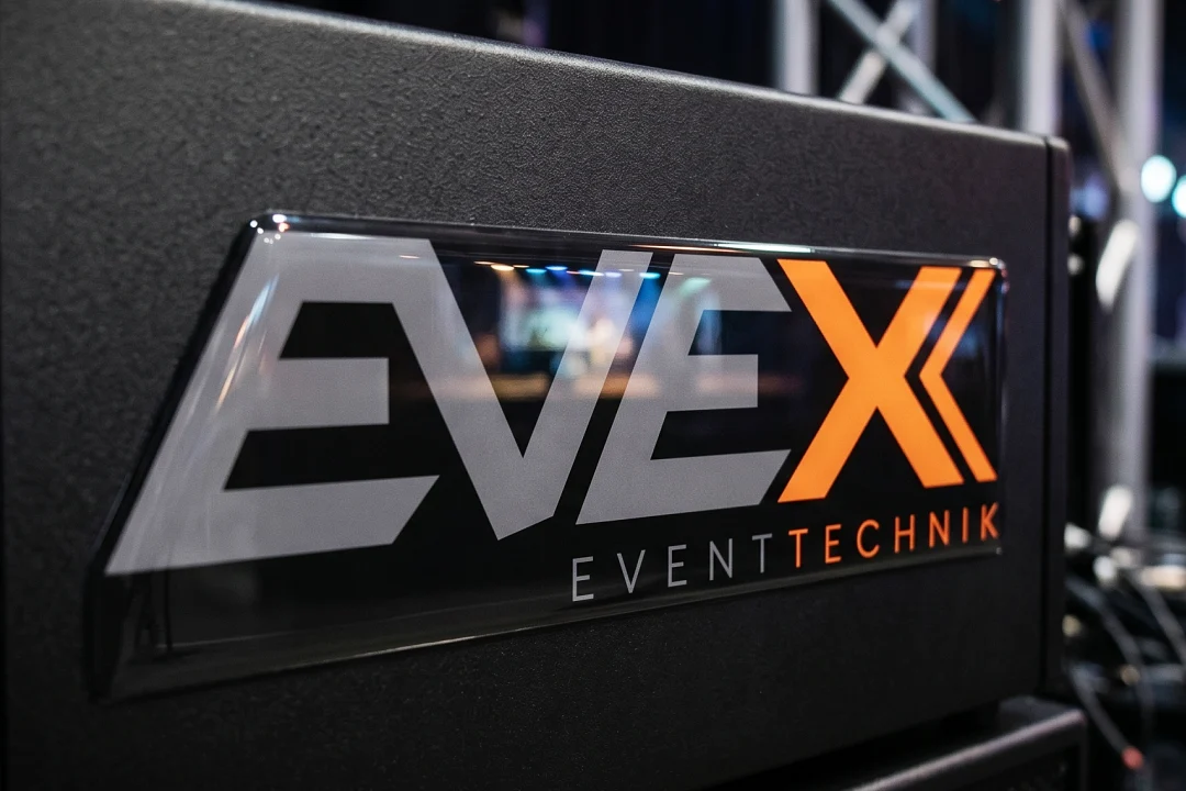 Logodesign für Evex Eventtechnik - Einsatz im Eventbereich