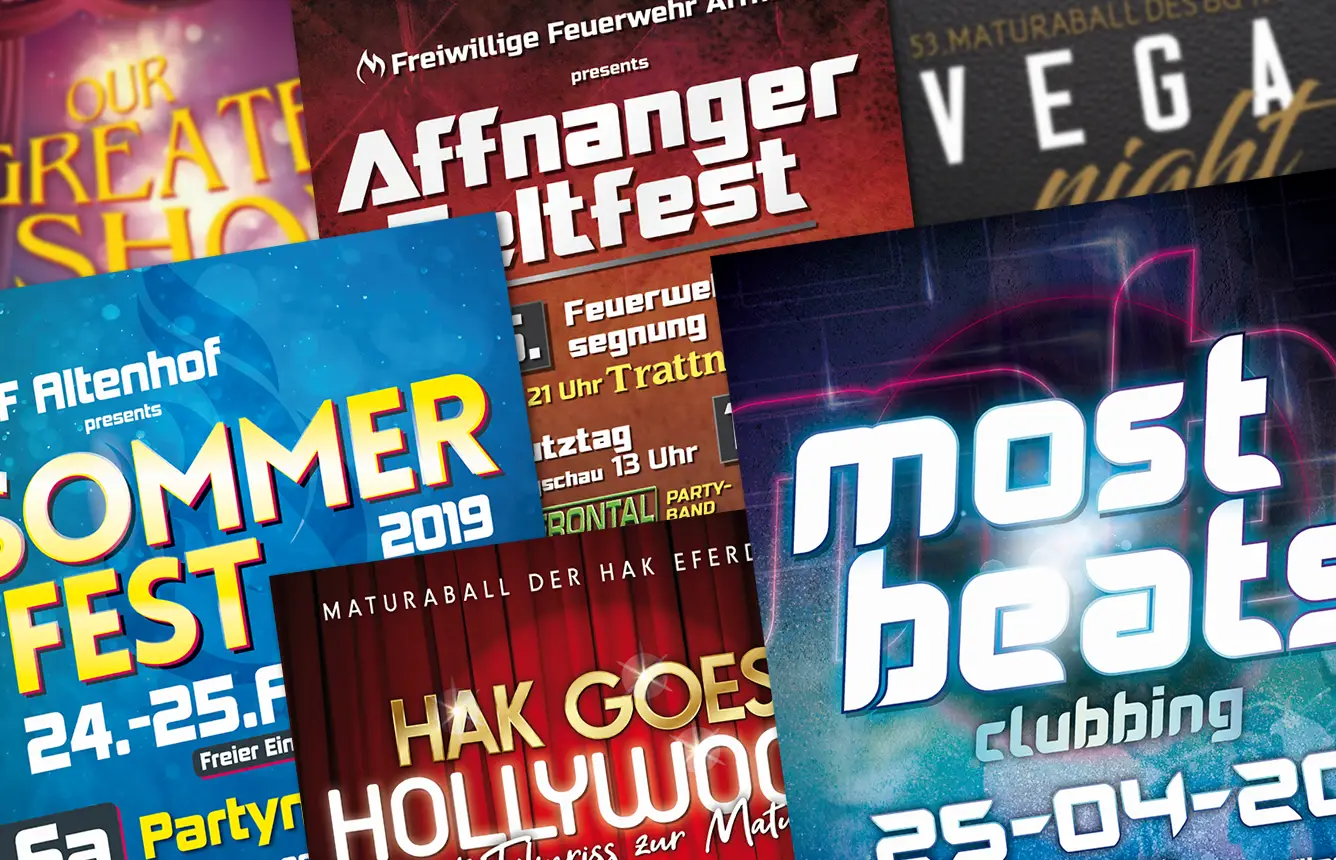 Kreative Veranstaltungswerbung von infinite: Hochwertige Designs für Eventflyer und Plakate zur effektiven Promotion Deines nächsten Events.
