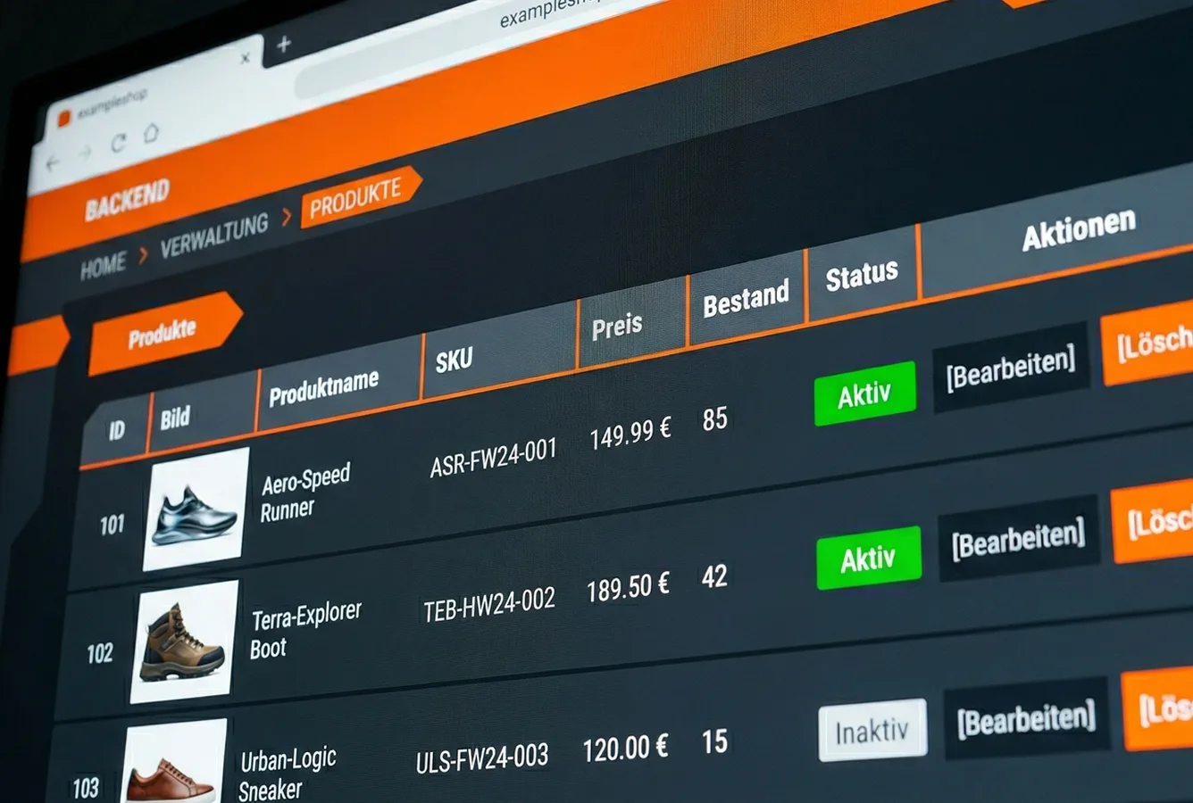 Effiziente Webshop-Entwicklung mit übersichtlicher Nutzeroberfläche: Zeitsparende E-Commerce-Verwaltung durch einfach zu bedienende Backends ohne technische Vorkenntnisse durch die Agentur infinite.