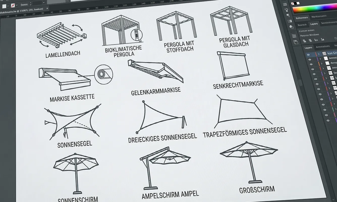 Individuelle Brand Icons und Vektor-Illustrationen abgestimmt auf das Corporate Design