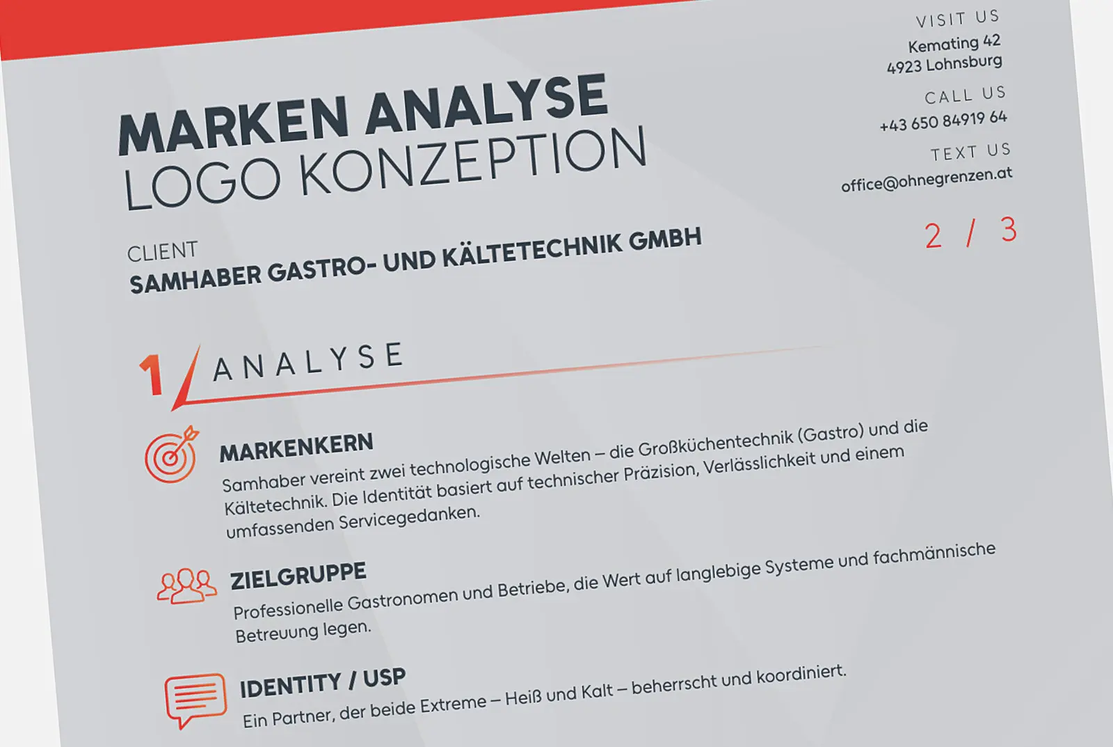 Fundierte Markenanalyse und strategisches Markendesign der Agentur infinite